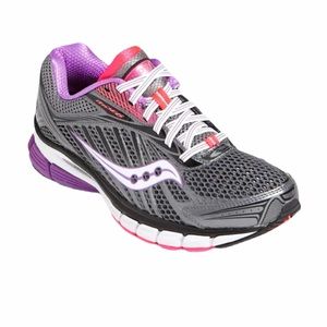 Saucony Women’s Ride 6 Gray Purple Running Shoes Size 10